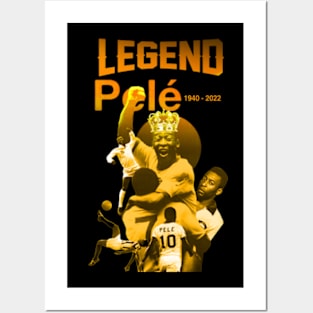 Pelé legend forever Goat Posters and Art